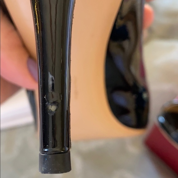 Salvatore Ferragamo Black Peep Toe Heels - Picture 5 of 8